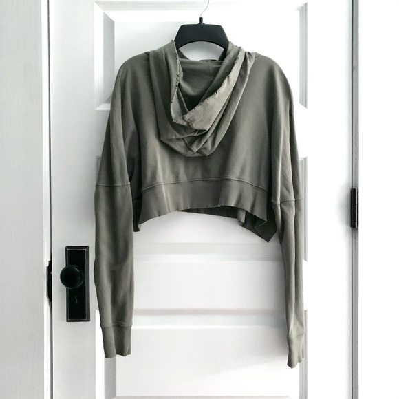 Shannon Houston Lulu's Cropped Distressed Hoodie - Picture 2 of 5